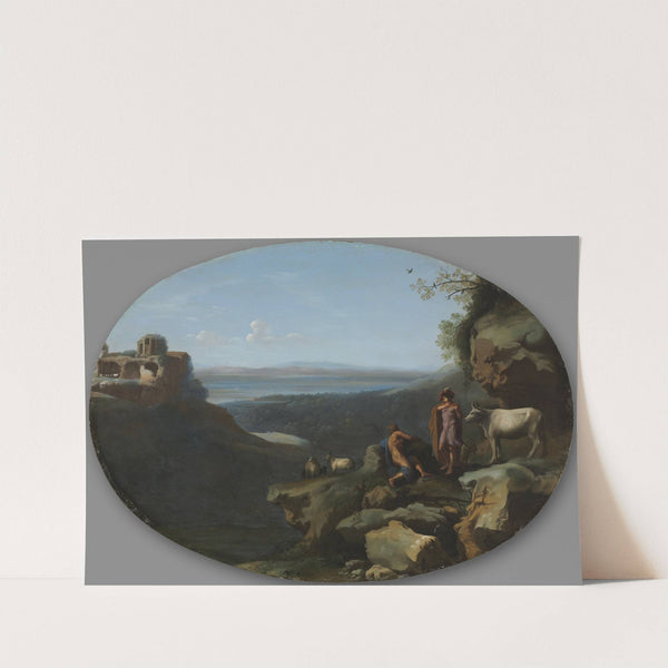 Mercury and Argus in a Landscape (c. 1635) by Dirck van der Lisse