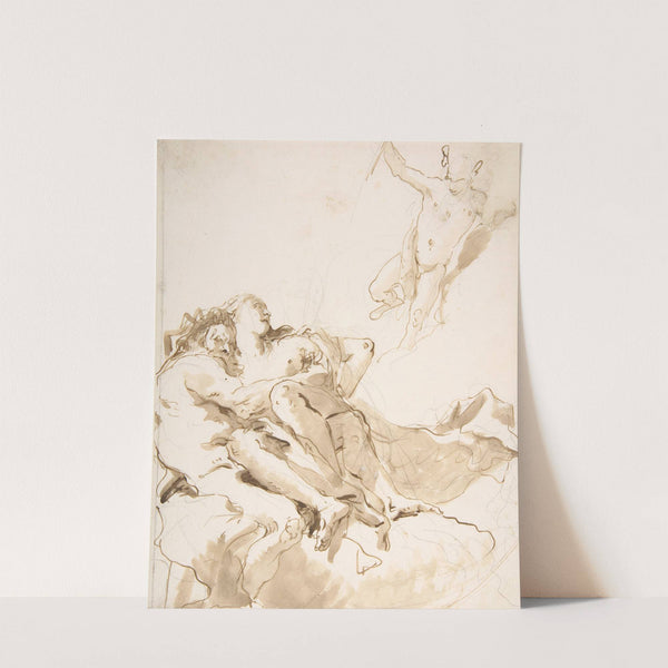 Mercury Appearing to a Marine Deity and a Nymph (1696–1770) by Giovanni Battista Tiepolo