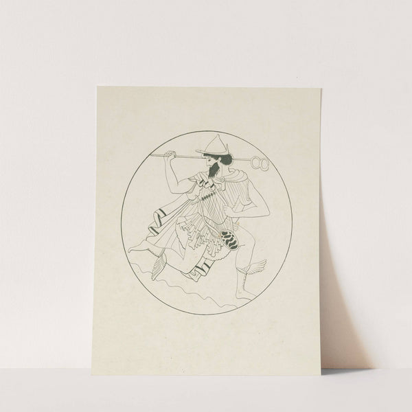 Mercury in a pose of flight carrying his caduceus and a lyre (1844-1861) by Alexis Louis Pierre Housselin