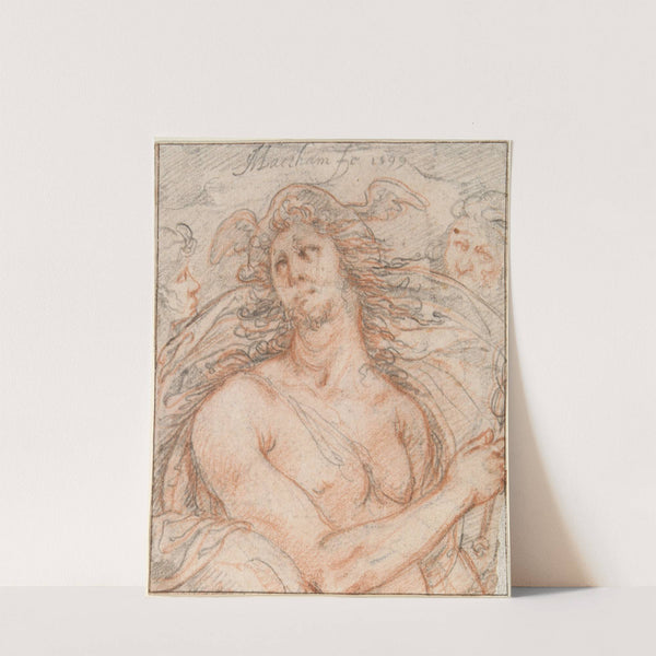 Mercury with heads of an Old and a Young Man by Jacob Matham