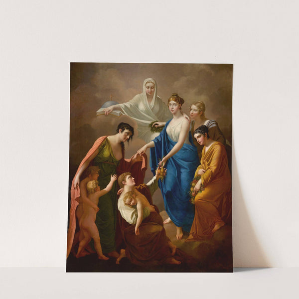 Mercy and protection of paupers of empress Elisabeth by Józef Oleszkiewicz