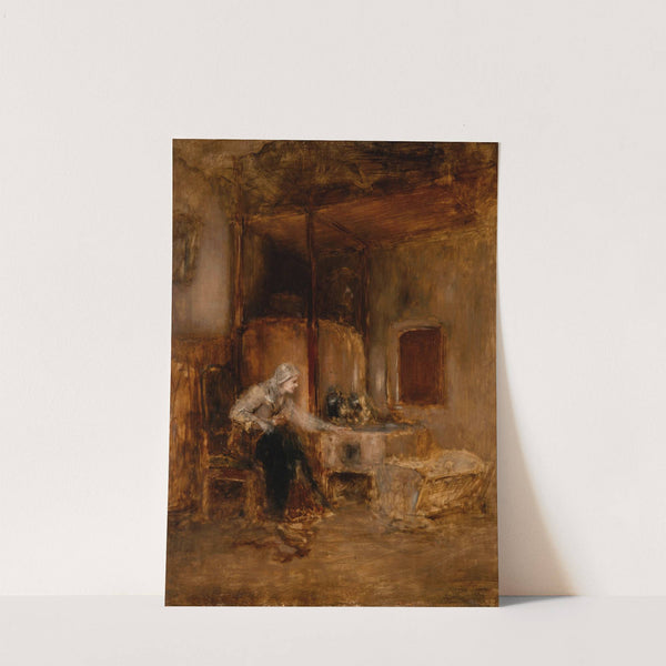 Mère au berceau by Nikolaos Gyzis