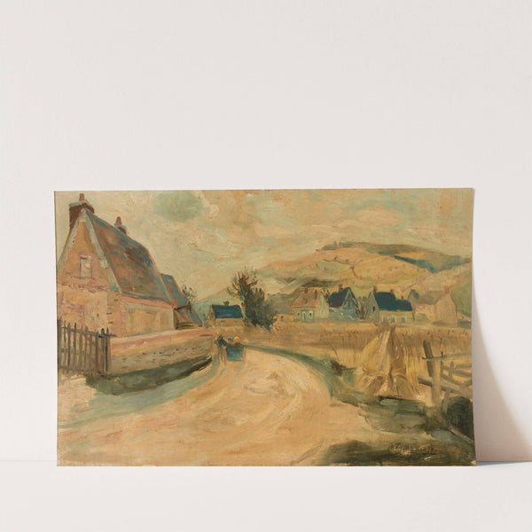 Merey village by Tadeusz Makowski