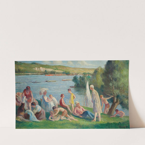 Méricourt, un dimanche au bord de la Seine (1929) by Maximilien Luce