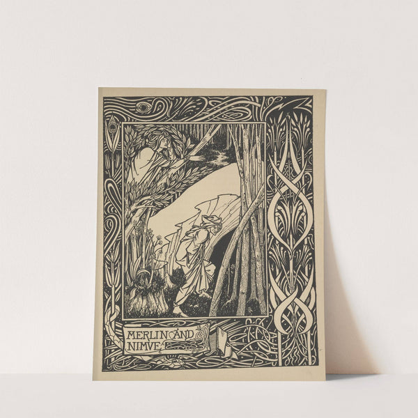 Merlin and Nimue (1893-1894) by Aubrey Vincent Beardsley