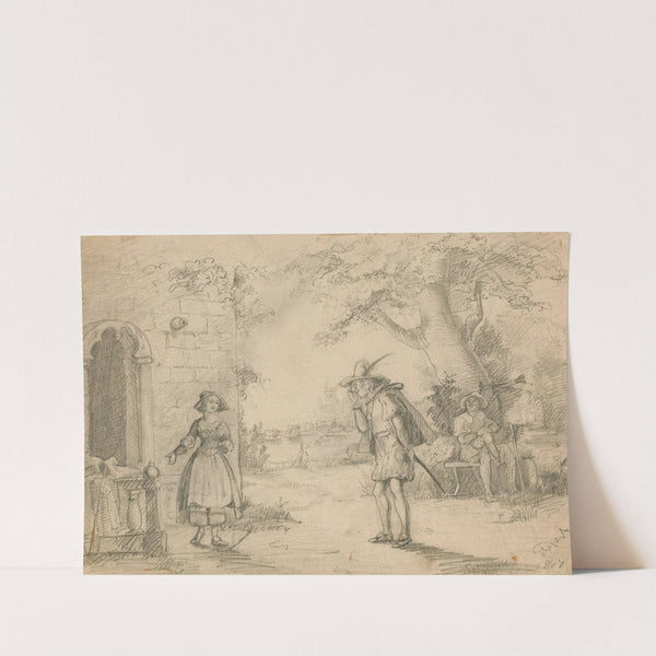 Merry wives of Windsor, I, 1, Slender and Anne (1807) by Thomas Nast