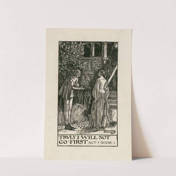 Merry wives of Windsor; Truly i will not go first Act I Scene I (1900) by Byam Shaw