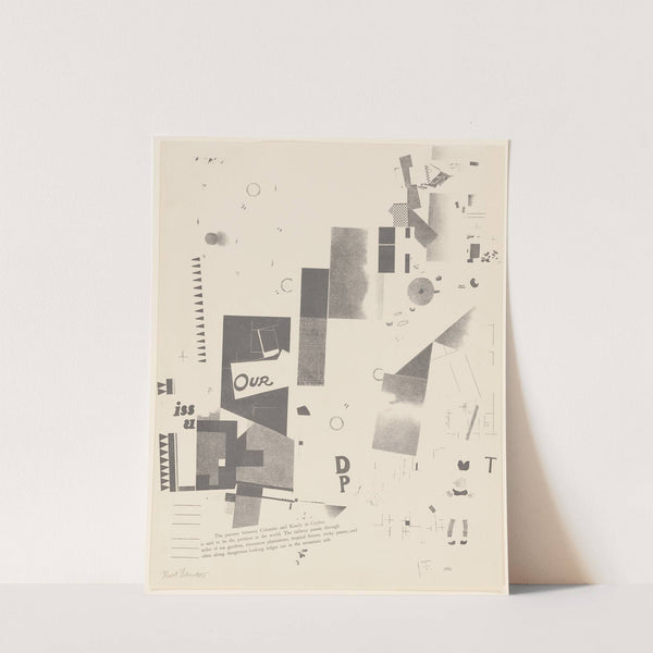 Merz 3. Kurt Schwitters 6 Lithos Pl.7 (1923) by Kurt Schwitters