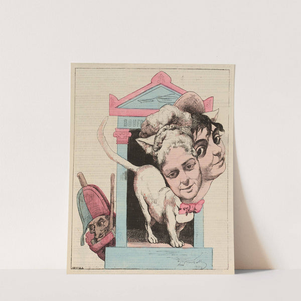 Mesdames Théo & Judic (1874) by André Gill