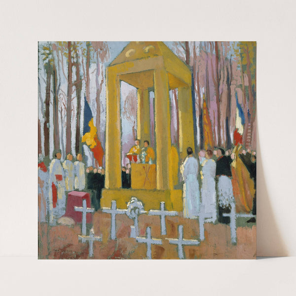 Messe devant la tombe d’Ernest Psichari (1824) by Maurice Denis
