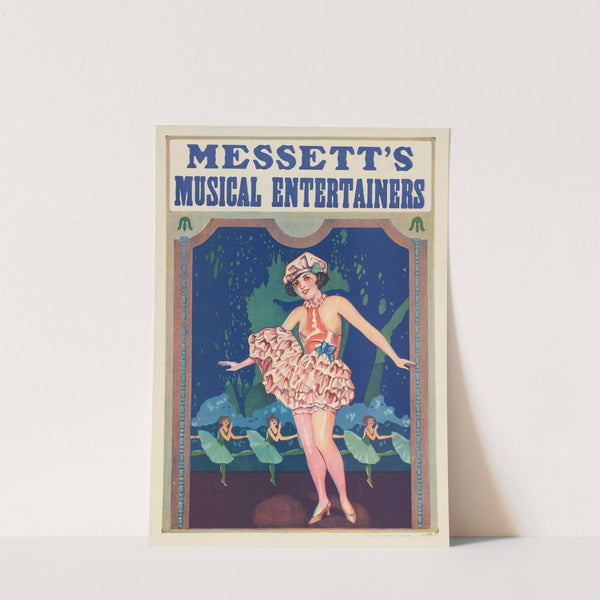 Messett’s Musical Entertainers (ca. 1900 - 1910) by Donaldson Lith. Co