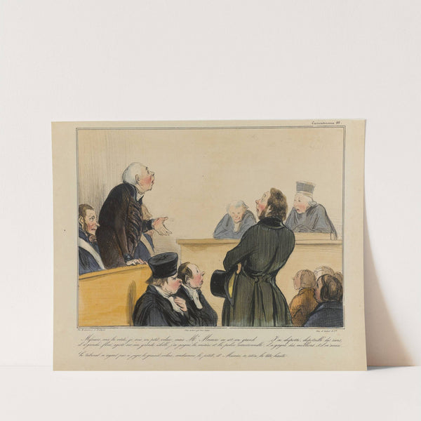 Messieurs, voici la vérité je suis un petit voleur, mais Mr Macaire en est un grand… (1836-1838) by Honoré Daumier