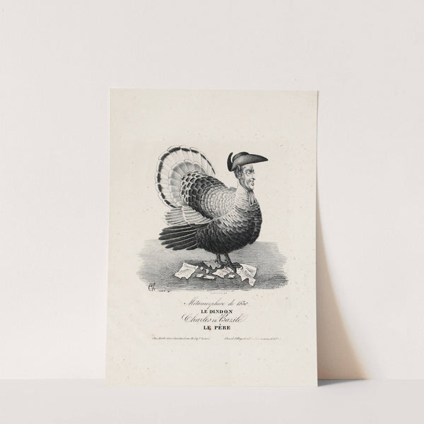 Métamorphose de 1830. Le dindon (1830) by Charles Philipon