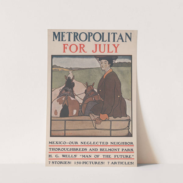 Metropolitan for July by Edward Penfield