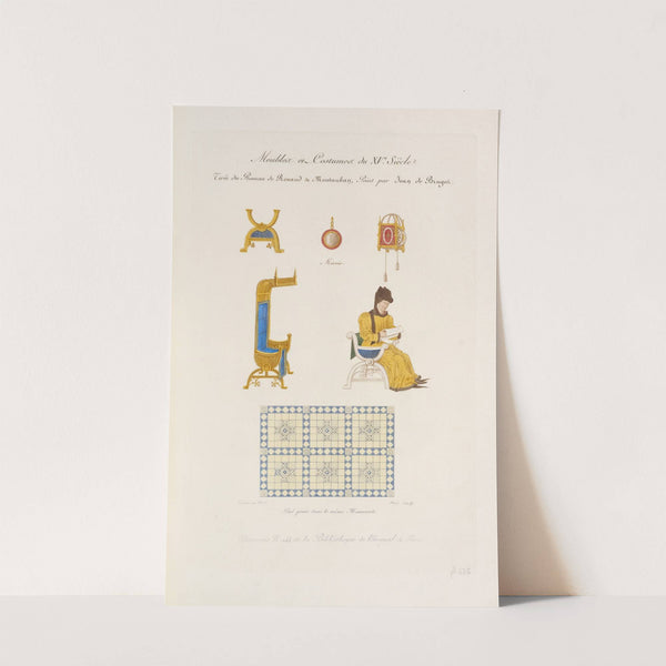 Meubles et costumes du XVe. siècle. Tirés du roman de Renaud de Moutauban, peint par Jean de Bruges. by Nicolas Xavier Willemin