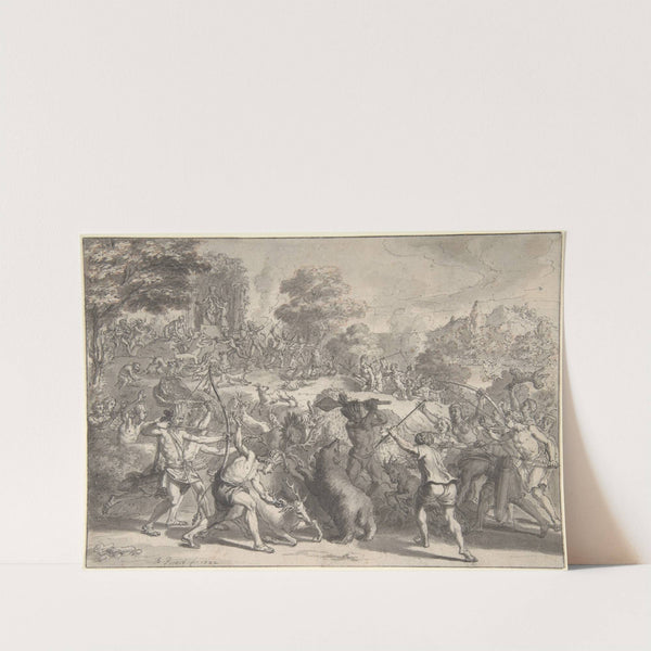 Mexican Sacrifice to the God of Hunting (1722) by Bernard Picart