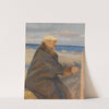 Michael Ancher Painting on the Shore (1901) by Anna Ancher