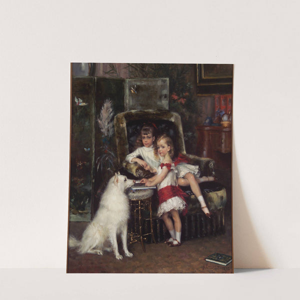 Michael and Xenia, Children of the Emperor Alexander III (1882) by Albert Edelfelt