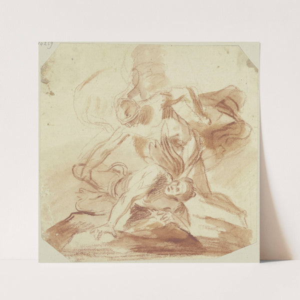 Michael kämpft mit dem Teufel by Michelangelo Unterberger