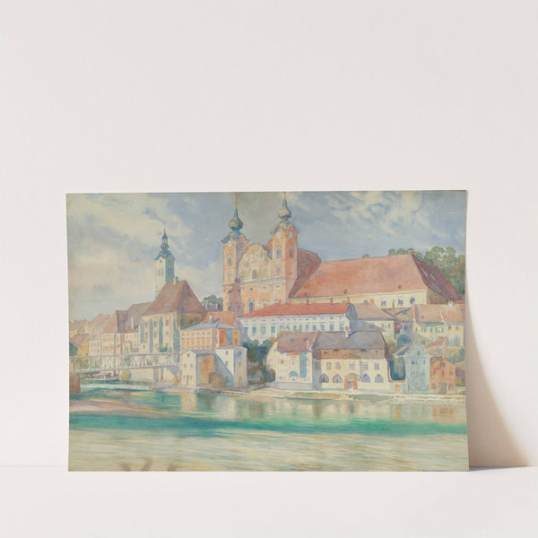 Michaelerkirche in Steyr (1917) by Richard Harlfinger