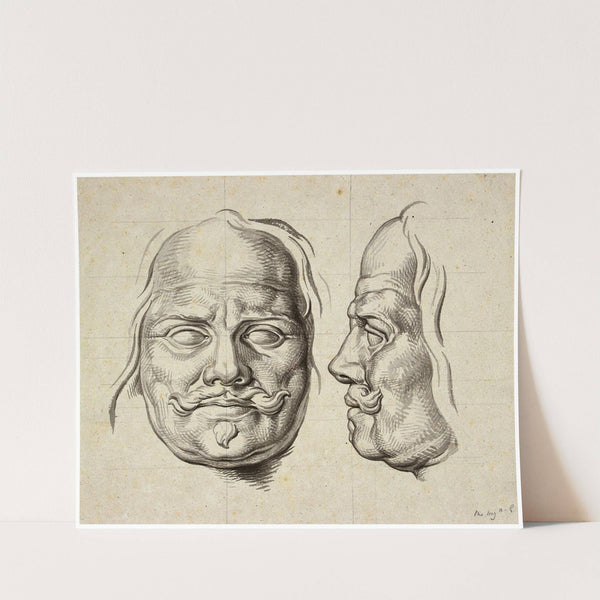 Michiel Adr. de Ruyter: en face en en profil: sculptuur by David Humbert de Superville