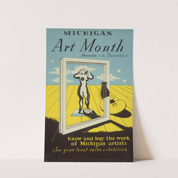 Michigan art month (1936-1941) by Maurice Merlin