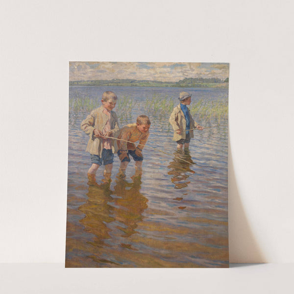 Mid-Day Fishing by Nikolai Bogdanov-Belsky