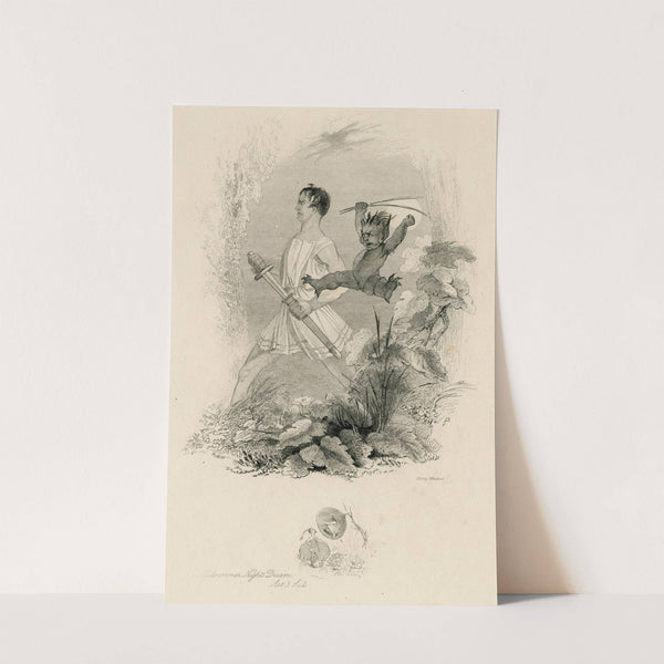 Midsummer nights dream, act 3, sc. 2 (1845) by Joseph Kenny Meadows