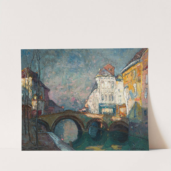 Mieczysław Rakowski (Bridge in Malines_1930) by Kazimierz Sichulski