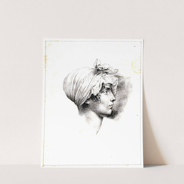 Mietje Brinkman: hoofd en profil naar rechts by David Humbert de Superville