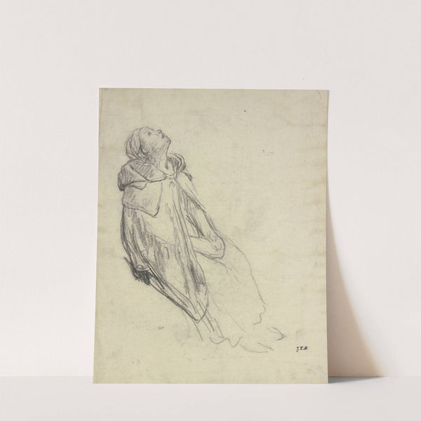 Migratory birds (sitting woman) by Jean-François Millet