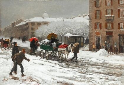 Milano, Nevicata in città, (Snowy City)