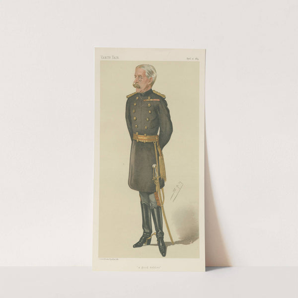 Military and Navy; ‘A Good Soldier’, Lieutenant General George Wentworth Alexander Higginson, April 12, 1884 (1884) by Leslie Matthew Ward