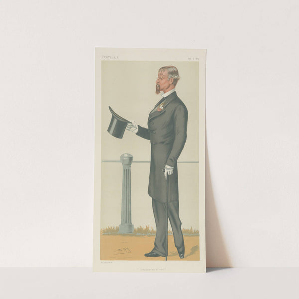 Military and Navy; ‘Conspicuous and Cool’, Major-General Charles Fraser, September 6, 1879 (1879) by Leslie Matthew Ward