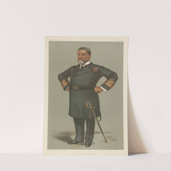 Military and Navy; ‘Fresh from the Channel Sheet’, Vice-Admiral Sir Henry H. Rawson, April 25, 1901 (1901) by Leslie Matthew Ward