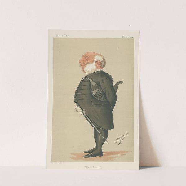 Military and Navy; ‘Popular Members’, Captain Ralph Allen, March 21, 1874 (1874) by Carlo Pellegrini