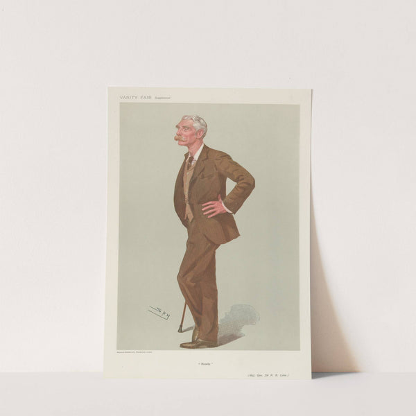 Military and Navy; ‘Rowdy’, Major General Sir R.B. Lane, March 22, 1906 (1906) by Leslie Matthew Ward