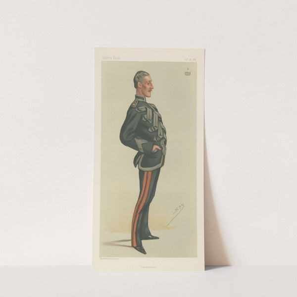 Military and Navy; ‘Smartness’, Major Viscount Downe, October 27, 1883 (1883) by Leslie Matthew Ward