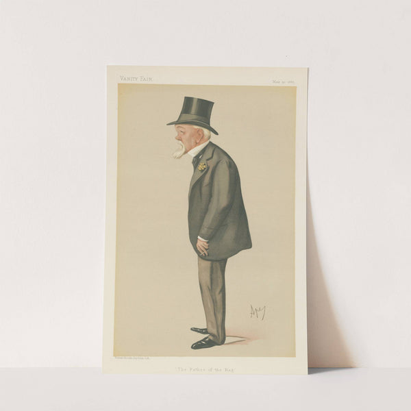 Military and Navy; ‘The Father of the Rag’, Major A.G.F. Jocelyn, May 30, 1885 (1885) by Carlo Pellegrini