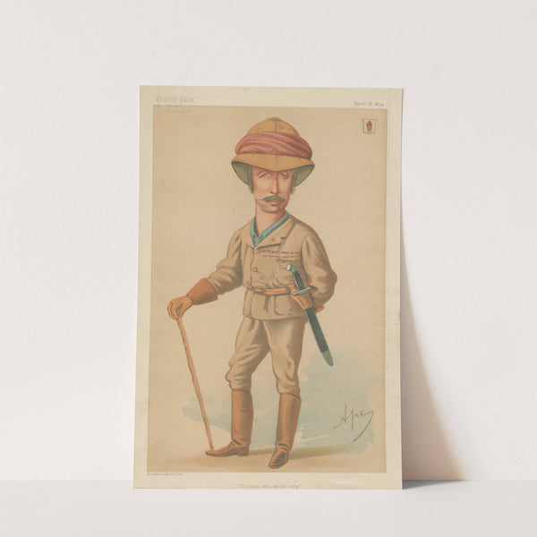 Military and Navy; ‘The Man who won’t Stop’, Sir Garnet J. Wolseley, April 18, 1874 (1874) by Carlo Pellegrini