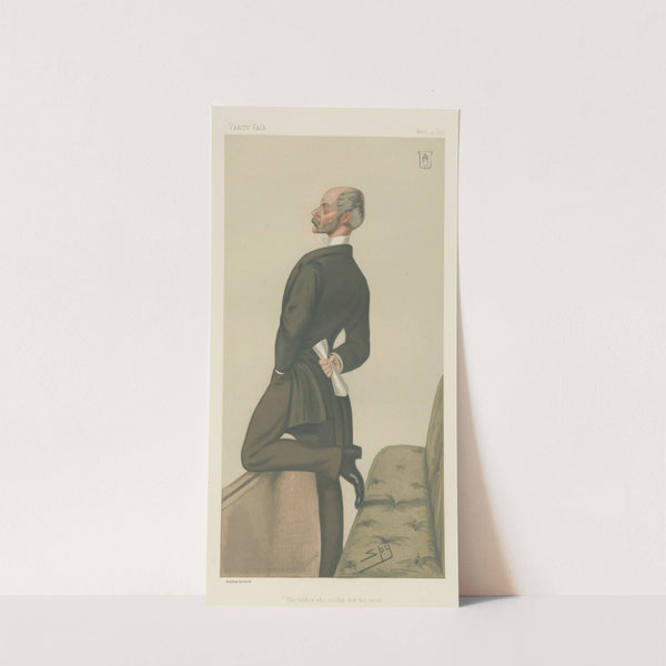 Military and Navy; ‘The Soldier who Couldn’t draw his Sword’, Major General Sir Henry Marshman Havelock, March 29, 1879 (1879) by Leslie Matthew Ward