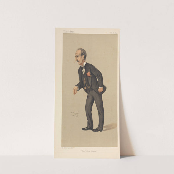 Military and Navy; ‘The Yellow Admiral’, Rear-Admiral Edward Field, July 18, 1891 (1891) by Leslie Matthew Ward