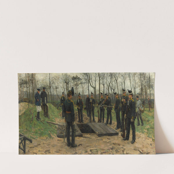 Military funeral by Isaac Israëls