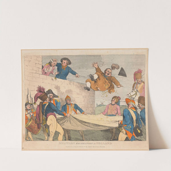 Military recreation in Holland (1787) by Johann Heinrich Ramberg