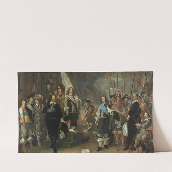 Militia officers of District 1 under captain Joan Huydecoper and lieutenant Frans van Waveren (1648 – 1650) by Govert Flinck