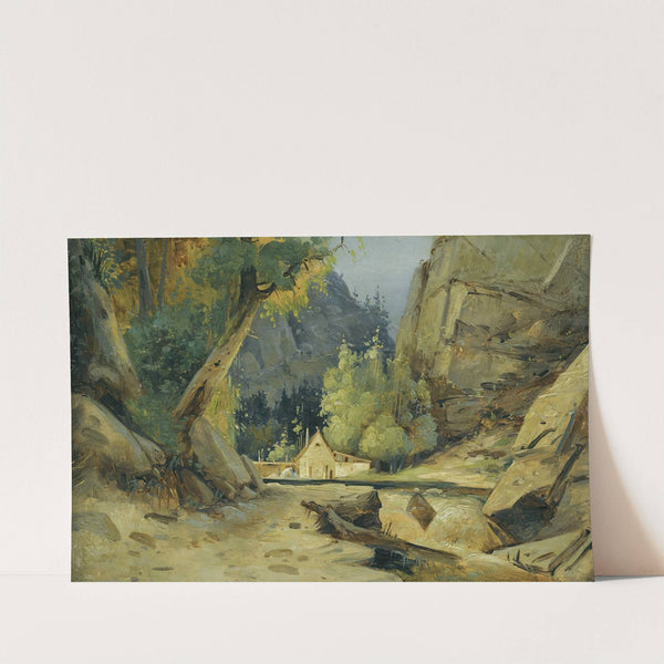 Mill In A Valley by Carl Blechen