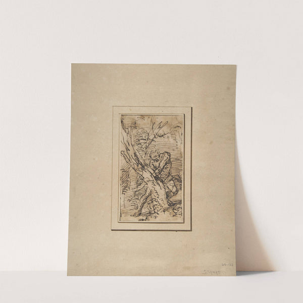 Milo of Crotona by Salvator Rosa