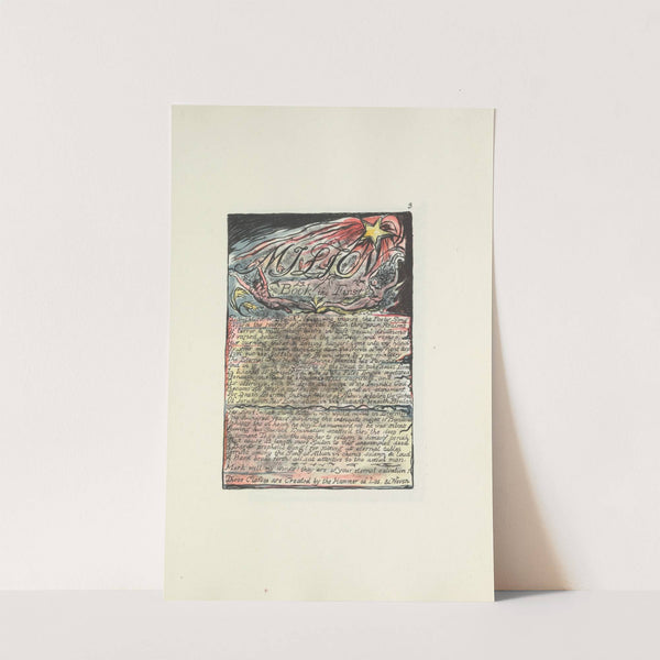 Milton, a poem in 2 books Pl.03 (19th century) by William Blake
