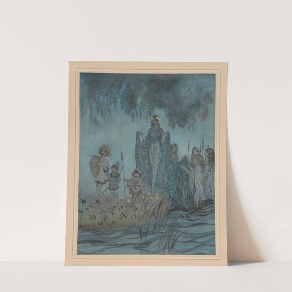 Milton’s ‘Comus’. Sabrina rises (1906-1921) by Arthur Rackham