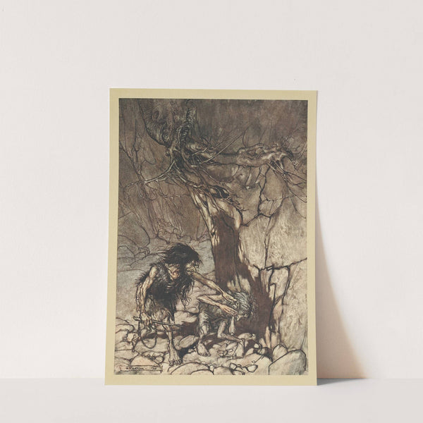 Mime, howling. ‘Ohe! Ohe! Oh! Oh!’ (1910) by Arthur Rackham